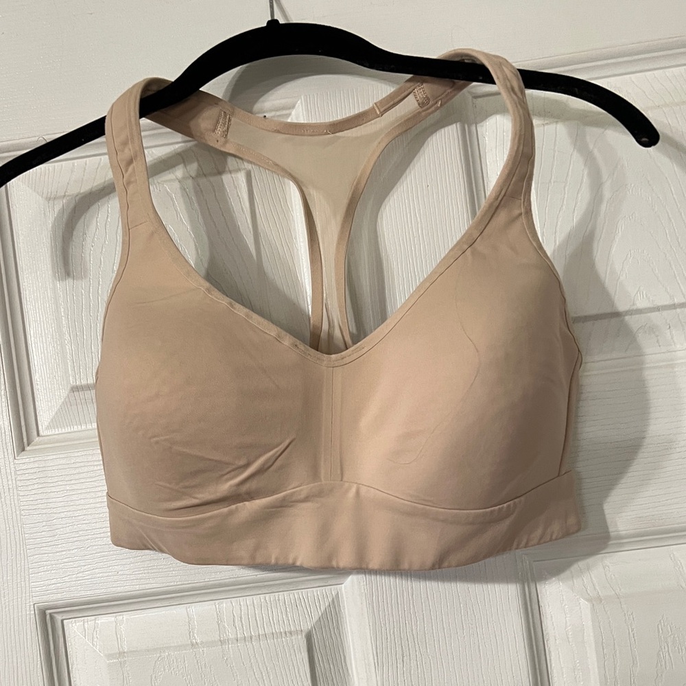 Lululemon Women's Mesh T-Back Tan Sports Bra